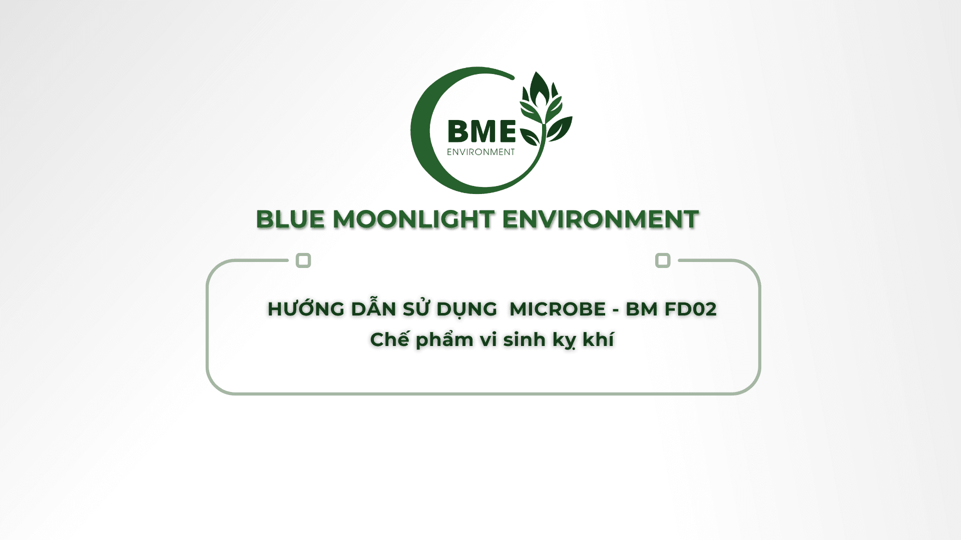 Hướng dẫn sử dụng Microbe-BM FD02